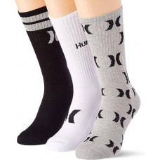 Calcetines Hurley Men's 3 Pack Terry Crew (Size 9-11, 10-13)